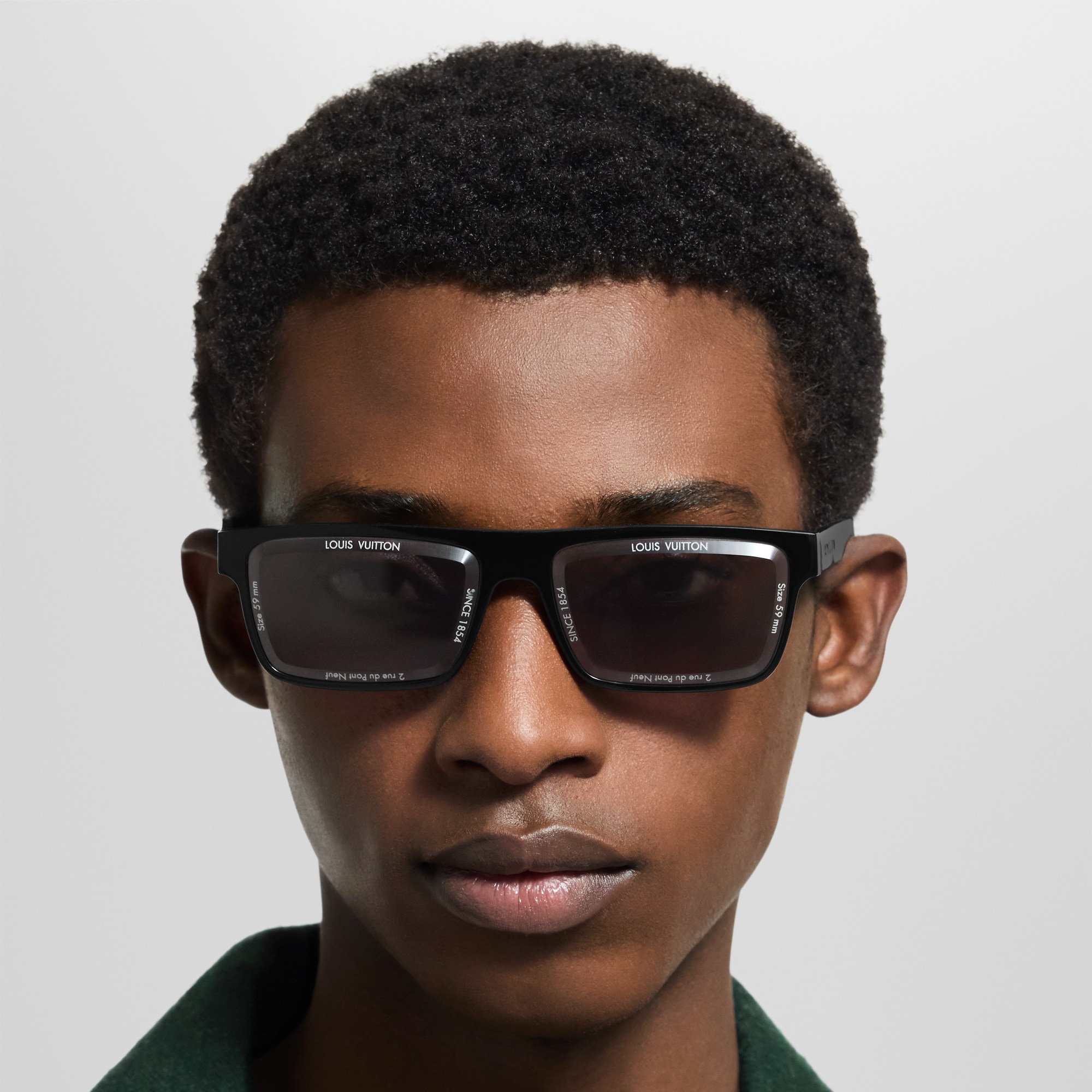 LV Super Vision Daily Low Square Sunglasses S00 - New - For Men